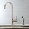 Gourmetier LS8718DLSP Concord Single-Handle Kitchen Faucet W/ Side Sprayer, Nickel LS8718DLSP - alternate 3
